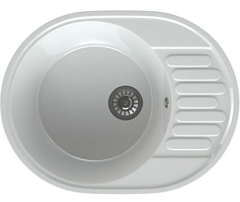 Мойка глянец М-33 Horke белый металлик